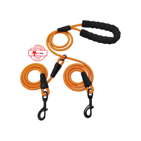 Nylon Rope Dual Dog Walk Leash 6 Feet
