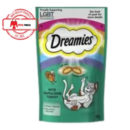 Dreamies – With Salmon and Turkey Flavour – 60 Gram