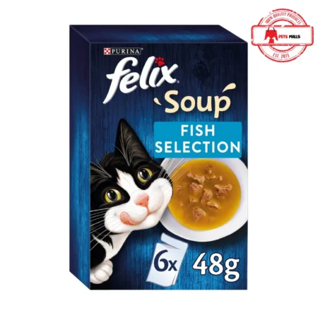 Felix Soup Fish Selection Wet Cat Food (6 x 48 Gram)