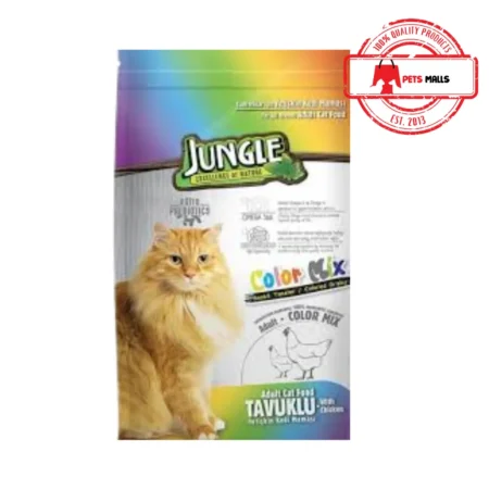 Jungle Colour Mix Adult Cat Food With Chicken – 15 KG
